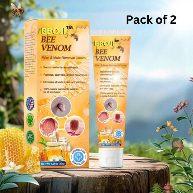 Bee Venom Wart & Mole Removal Cream (Pack of 2)