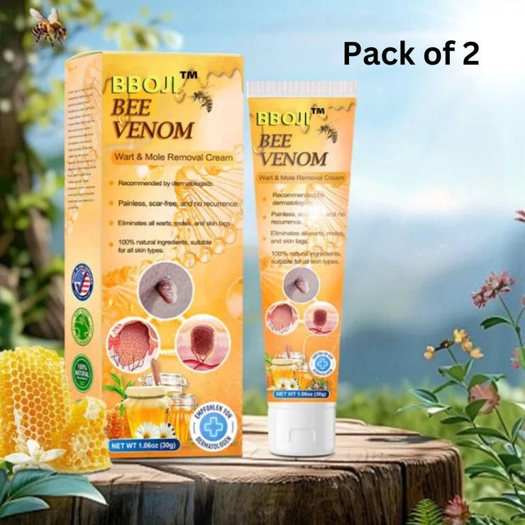 Bee Venom Wart & Mole Removal Cream (Pack of 2)