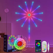 ✨ Firework LED Strip Lights 🎇 | Smart RGB with Music Sync 🎵, Remote + App Control 📲 | DIY Wall Decor 🖼 | Party 🎊 & Festival Lights