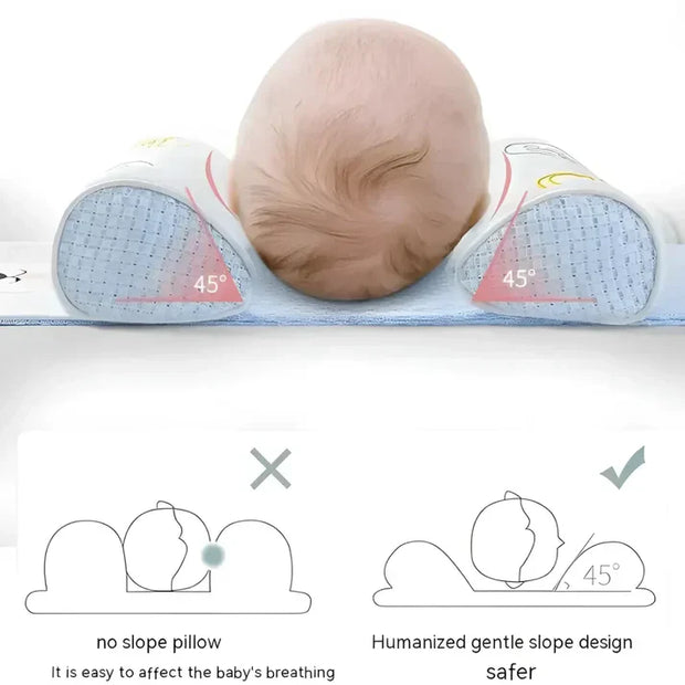 🪶Soft & Comfortable Baby Head Shaping Pillow - Ergonomic 360° Head & Neck Support🤱🏻